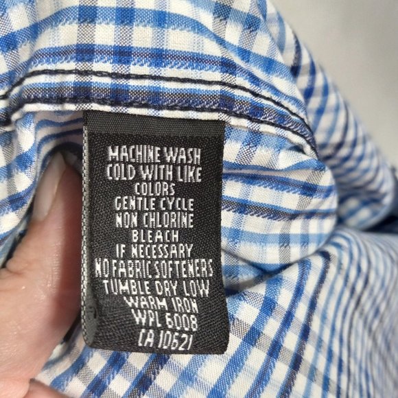 Panhandle Shirt Men's XL Tuf Cooper Performance Plaid Western Rodeo Cowboy Gorp - Picture 5 of 14